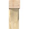 Ekena Millwork Traditional Block Rough Sawn Bracket w/ Offset Brace, Douglas Fir, 8"W x 18"D x 22"H BKT0806X18X22TRA05RDF - alternate 3